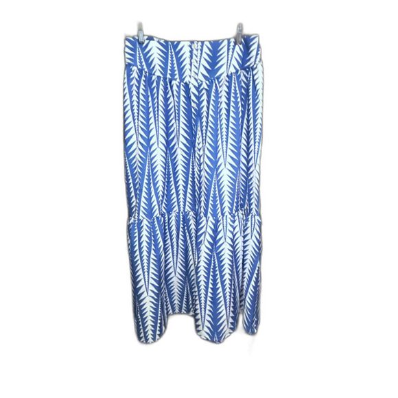Cupshe Women's Maxi Skirt Size Large Blue and White NWT - Picture 2 of 7